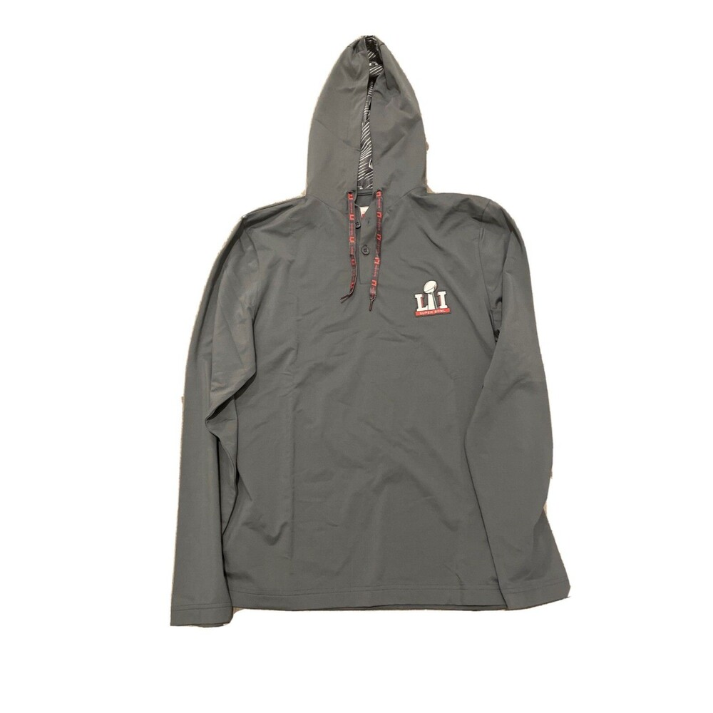 Super Bowl LI Patriots Vs Falcons Gray Hoodie Size Small Unique Item